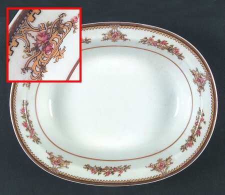 Schleiger 503 10" Oval Vegetable Bowl by Haviland