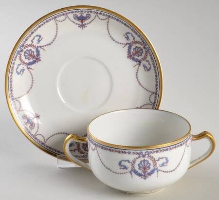 Schleiger 510a Flat Bouillon Cup & Saucer
