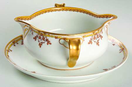 Schleiger 513 Gravy Boat with Attached Underplate
