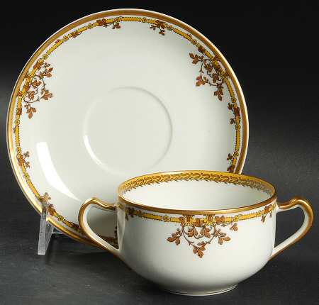 Schleiger 513 Flat Bouillon Cup & Saucer