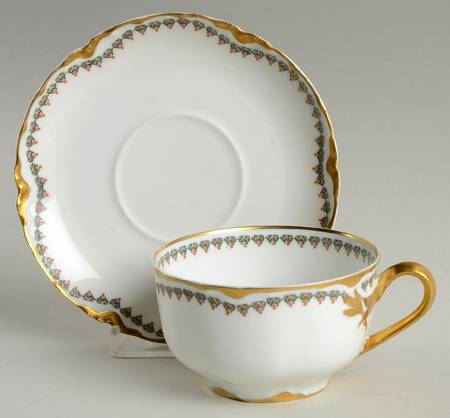 Schleiger 520 Flat Cup & Saucer Set