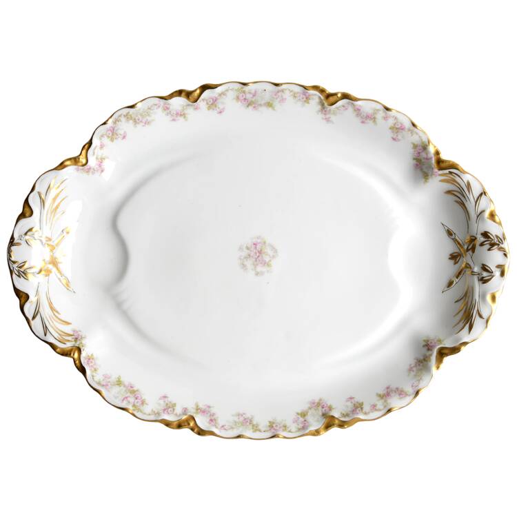 Schleiger 525 18" Oval Serving Platter with Well by Haviland