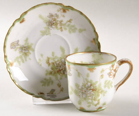 Schleiger 52C Flat Demitasse Cup & Saucer Set
