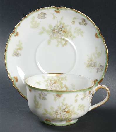 Schleiger 52C Flat Cup & Saucer Set