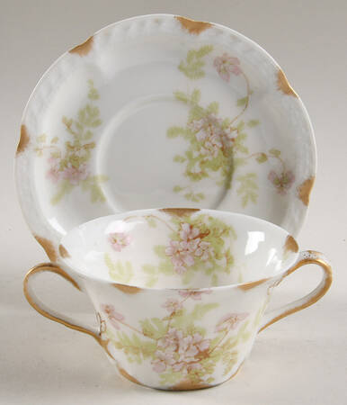 Schleiger 52D Flat Bouillon Cup & Saucer