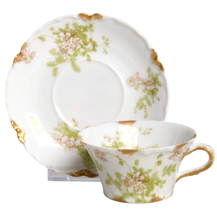 Schleiger 52D Flat Demitasse Cup & Saucer Set