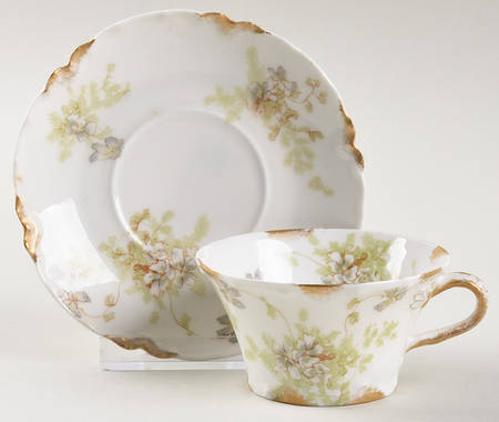 Schleiger 52h Flat Demitasse Cup & Saucer Set