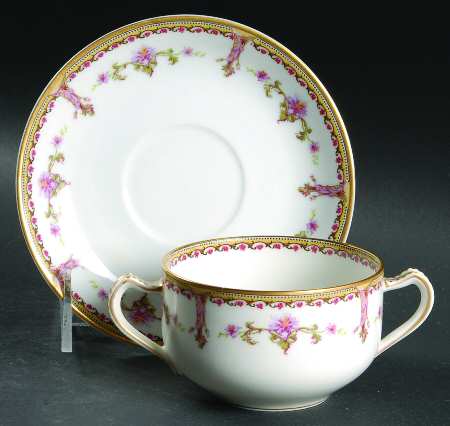Schleiger 537 Flat Bouillon Cup & Saucer