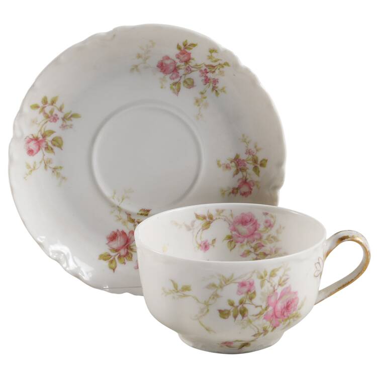 Schleiger 53B Flat Cup & Saucer Set