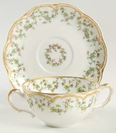 Schleiger 543 Flat Bouillon Cup & Saucer
