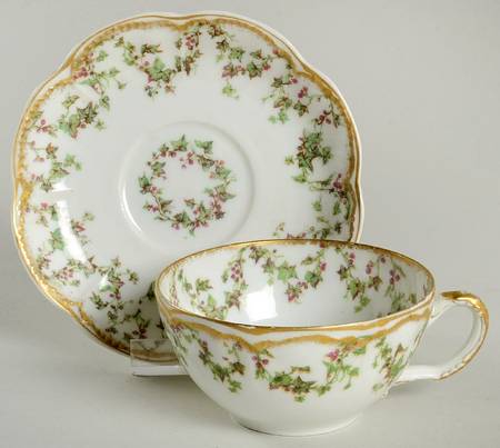 Schleiger 543 Flat Demitasse Cup & Saucer Set