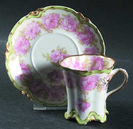 Schleiger 55G Flat Demitasse Cup & Saucer Set