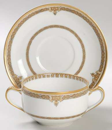 Schleiger 564 Flat Bouillon Cup & Saucer