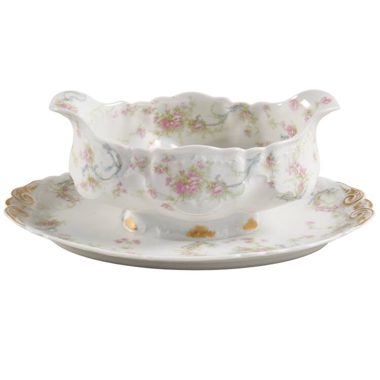 Schleiger 57 Gravy Boat with Attached Underplate