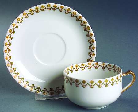 Schleiger 570d Flat Cup & Saucer Set