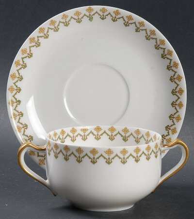 Schleiger 570d Flat Bouillon Cup & Saucer