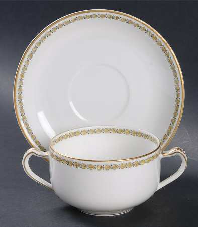 Schleiger 573 Flat Bouillon Cup & Saucer
