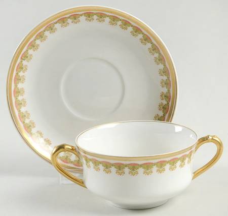 Schleiger 575 Flat Bouillon Cup & Saucer