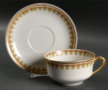 Schleiger 575 Flat Cup & Saucer Set