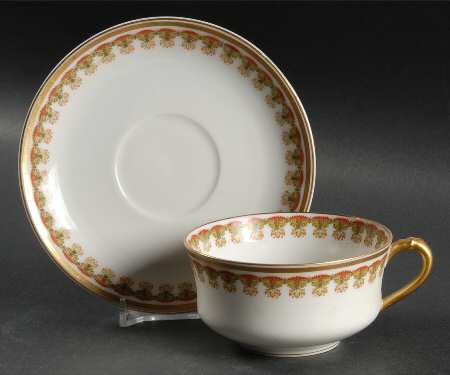 Schleiger 575 Flat Cup & Saucer Set