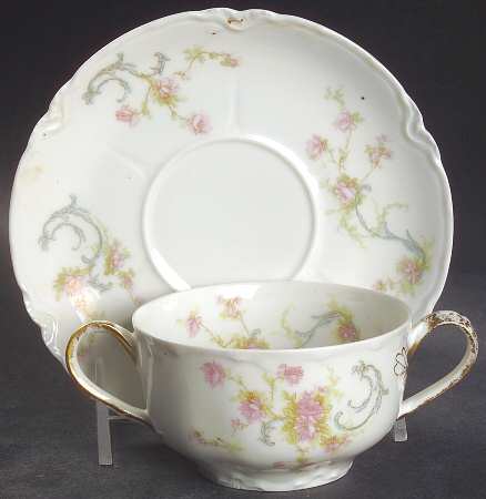 Schleiger 57A Bouillon Soup & Saucer Set
