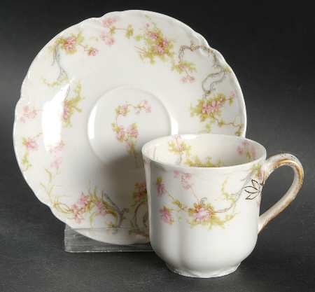 Schleiger 57A Flat Demitasse Cup & Saucer Set