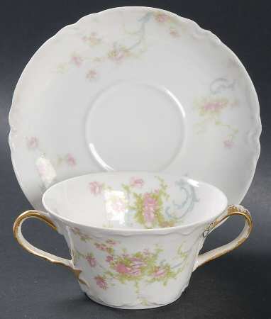Schleiger 57A Bouillon Soup & Saucer Set