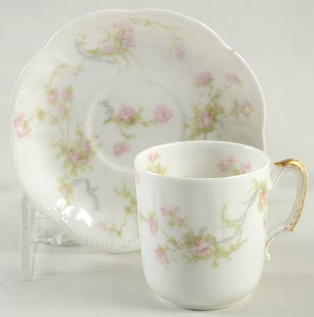 Schleiger 57B Flat Demitasse Cup & Saucer Set