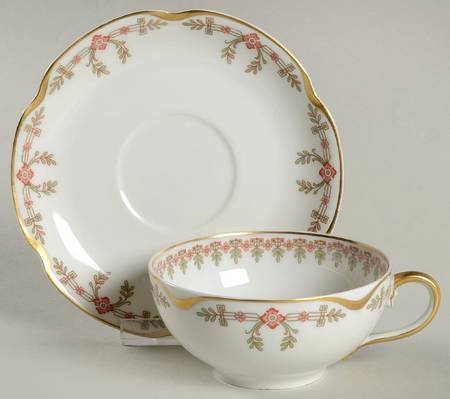 Schleiger 580A Flat Cup & Saucer Set