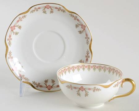 Schleiger 580A Flat Cup & Saucer Set