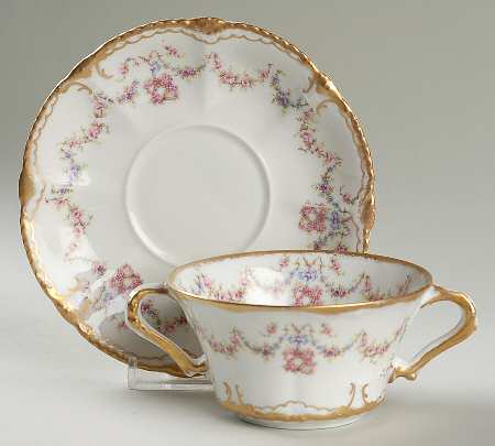 Schleiger 597 Flat Bouillon Cup & Saucer