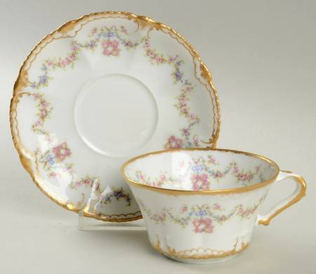 Schleiger 597 Flat Cup & Saucer Set