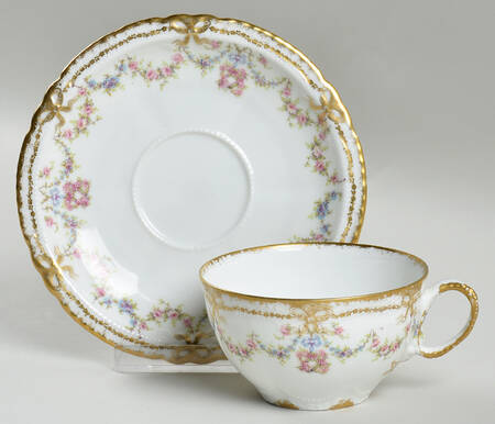 Schleiger 597a Flat Cup & Saucer Set