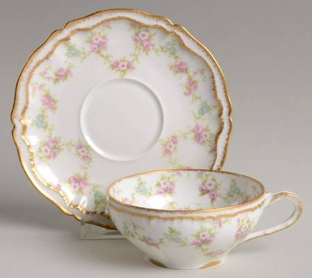 Schleiger 598 Flat Cup & Saucer Set