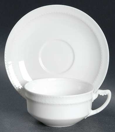 Schleiger 6 Flat Cup & Saucer Set