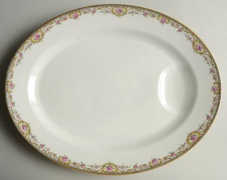 Schleiger 614a 13" Oval Serving Platter by Haviland