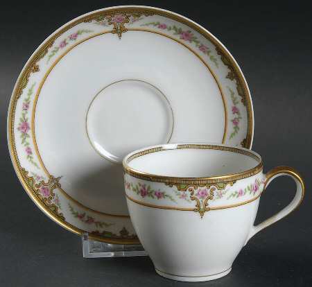 Schleiger 618 Flat Demitasse Cup & Saucer Set