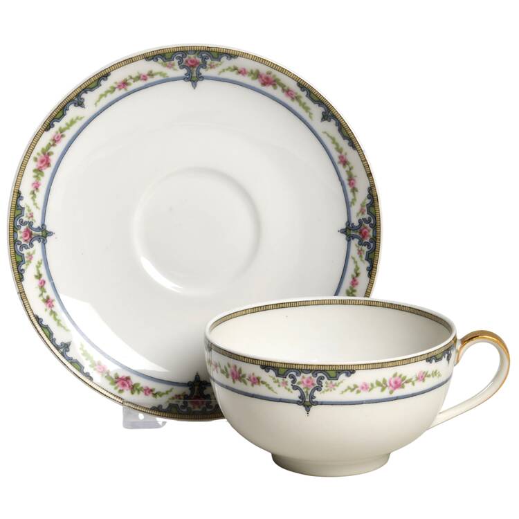 Schleiger 618a Flat Cup & Saucer Set