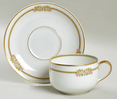 Schleiger 636A Flat Cup & Saucer Set