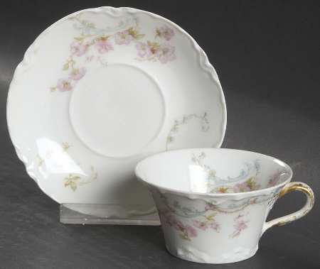 Schleiger 63B Flat Demitasse Cup & Saucer Set