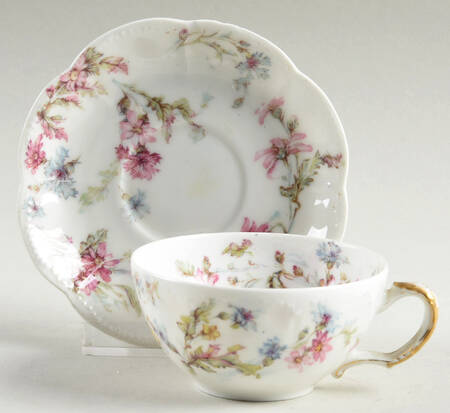 Schleiger 659 Flat Demitasse Cup & Saucer Set