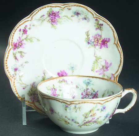 Schleiger 659A Flat Cup & Saucer Set