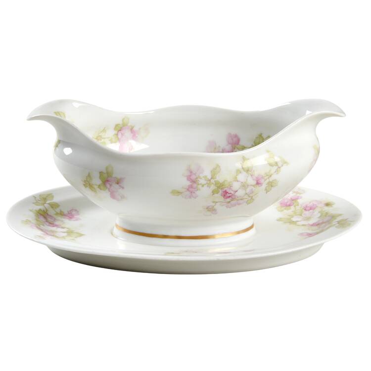 Schleiger 66b Gravy Boat with Attached Underplate
