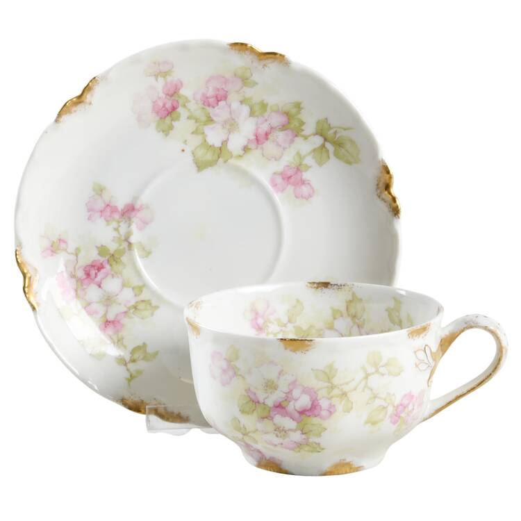 Schleiger 66f Footed Cup & Saucer Set