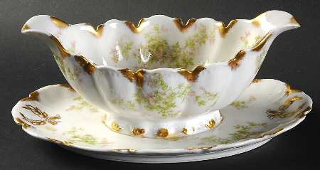 Schleiger 67 Gravy Boat with Attached Underplate by Haviland