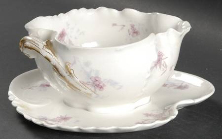 Schleiger 678A Gravy Boat w/Attached Underplate No Lid
