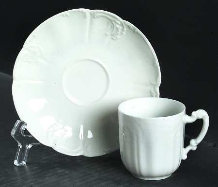 Schleiger 7 Flat Demitasse Cup & Saucer Set