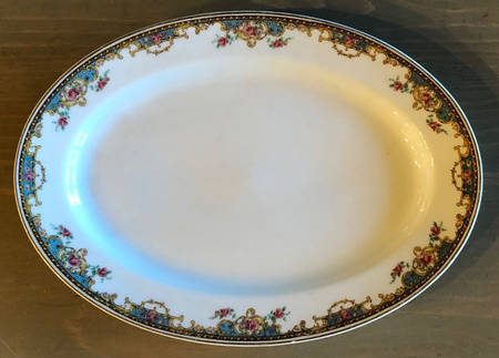 Schleiger 700 (Gold Trim) 11" Oval Serving Platter
