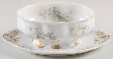Schleiger 70A Gravy Boat w/Attached Underplate No Lid