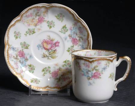 Schleiger 72 Flat Demitasse Cup & Saucer Set